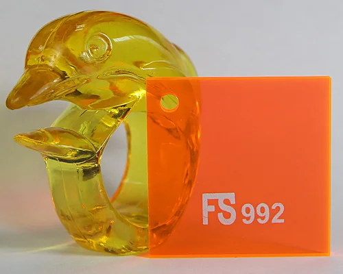 Transparent Acrylic Sheet Orange