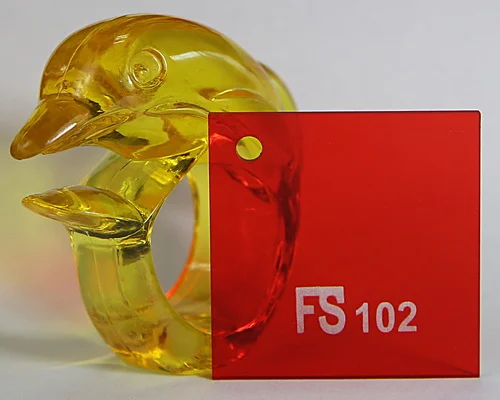 Transparent Color Acrylic Red
